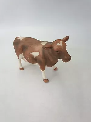 Buy Matt Guernsey Standing Cow Figurine Brown Tan Spots Hand Painted Made In China • 24.99£