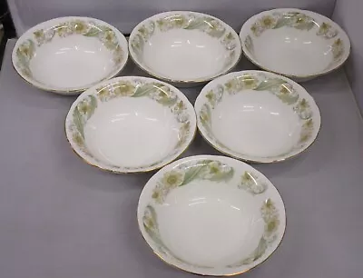 Buy 6 X NEW Duchess Greensleeves Pattern English Fine Bone China Cereal / Soup Bowls • 24.99£