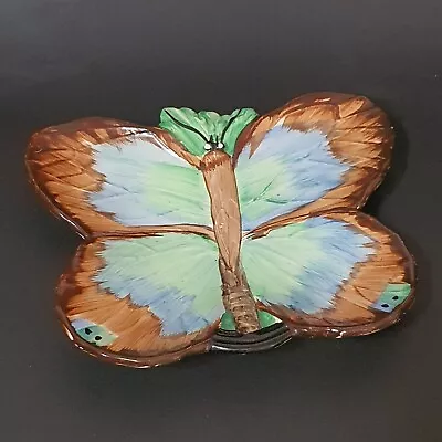 Buy Hancock's Ivory Ware Art Deco Butterfly Dish Plate. • 28.65£