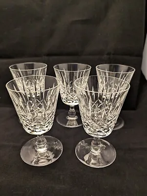 Buy 5 X Edinburgh Crystal Appin Wine Glasses 4 1/2  11.6cm Tall • 20£