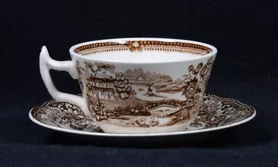 Buy Vintage ROYAL STAFFORDSHIRE Clarice Cliff TONQUIN Dinnerware: CUP & SAUCER • 15.03£