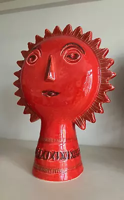Buy Bitossi Ceramiche LIMITED EDITION RED! SUN SCULPTURE BY ALDO LONDI 1950s • 160£
