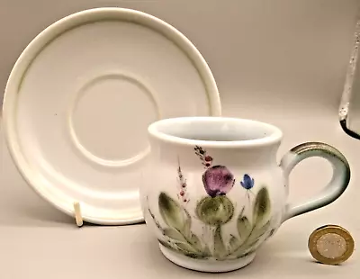 Buy Vintage Buchan Stoneware Tea Cup & Saucer Thistleware Portobello Scotland #b • 8.99£