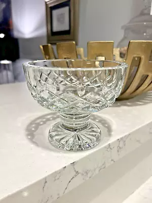 Buy Waterford Crystal Glass Lismore Pattern Pedestal Compote Candy Bowl Vtg Mint • 37.89£