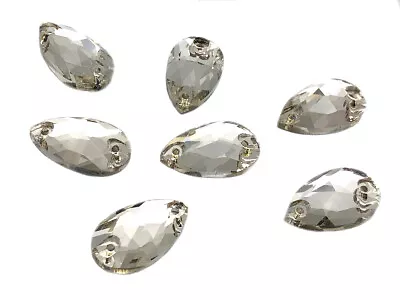 Buy Cut Glass Teardrop, EIMASS® 3533 Sew On Flat Back Crystals Pear Shape Rhinestone • 2.99£