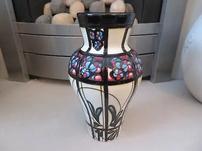 Buy *rare* Moorcroft Delune Stain Glass Window Vase 8 Inch  1st Quality Rrp £595 • 265£