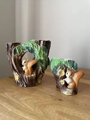 Buy Vintage Hornsea Pottery Fauna Ornaments X 2 With Squirrels  • 7.95£