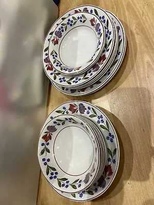 Buy Adams Old Colonial Soup Cereal Bowls, Large Dish, Tea Side Plates, Bowls, Plates • 35£