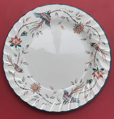 Buy BARRATTS Plate Decrotive Ceramic BLUE & Cream FLORAL 10 “PLATE Fine Tableware • 6.50£
