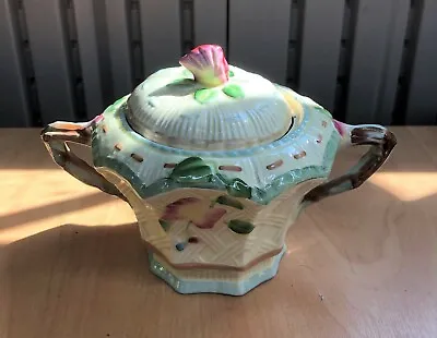 Buy Vintage Beswick Ware  Flowerkist  Lidded Sugar Bowl, As Purchased By Queen Mary • 9.99£