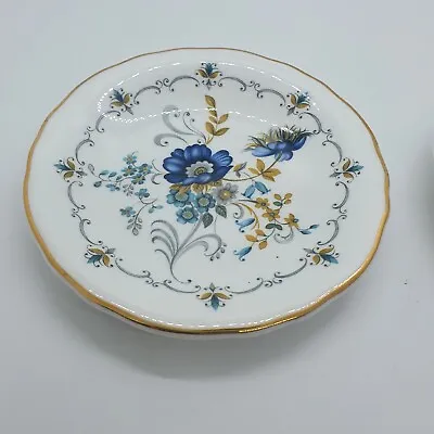 Buy 2x Royal Grafton Fine Bone China  Plates Small Blue Floral • 5.98£
