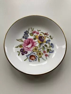 Buy Vintage Royal Worcester Fine Bone China Trinket Plate Floral Decoration • 9.99£