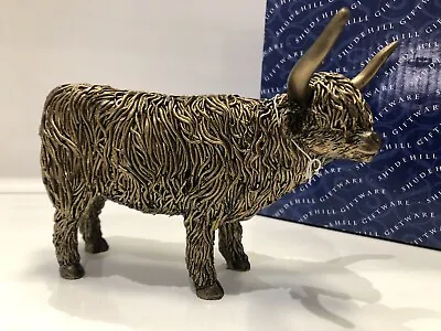 Buy Shudehill Bronzed Highland Coo Cow Scottish Farm Gift Figurine Ornament • 15.69£