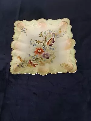 Buy Carlton Ware Blush Ivory Hand Painted Floral  8.5 InBowl Antique Victorian C1890 • 17£