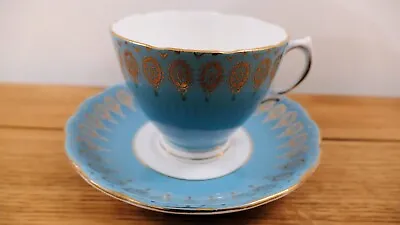 Buy Colclough Fine Bone China, 2 Piece - Tea Cup & Saucer Set In Blue • 12£