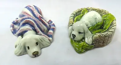Buy Margaret Howard Handmade & Painted     Two Dogs    St.ives, Cornwall Potter. • 14.99£