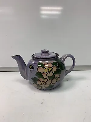 Buy LONGPARK  Pottery Torquay Tea Pot Flower Design • 11.99£