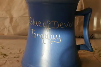 Buy Devonmoor Pottery - The Blue Of Devon - Torquay - One Pint 5 Inch Tankard • 8.99£