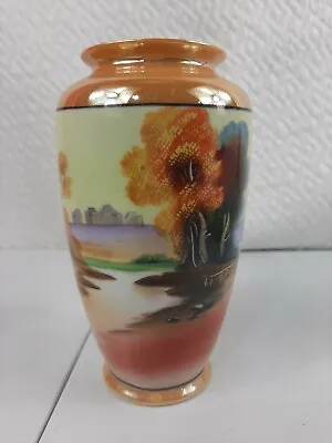 Buy Vtg Chikaramachi Luster Ware Vase Hand Painted • 10.40£