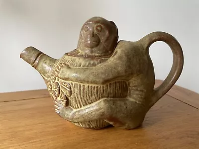 Buy Jo Lester Isle Of Wight Rare Monkey Teapot Pottery Oriental Style • 39.99£