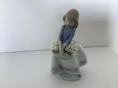 Buy Rare Vintage Lladro Girl With May Flowers Figurine 16cm Tall 5467 1988 No Box • 115£