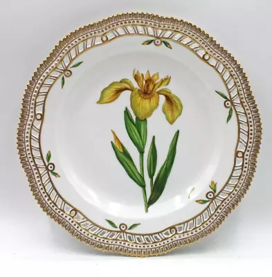 Buy Royal Copenhagen China Flora Danica 10” Dinner Plate #3553 Iris Pseudacorus L • 1,685.19£