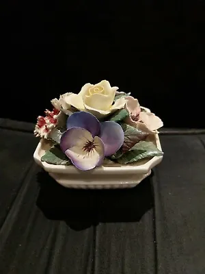Buy Crown Staffordshire Fine Bone China Hand Painted Flowers (Repaired) • 3.50£