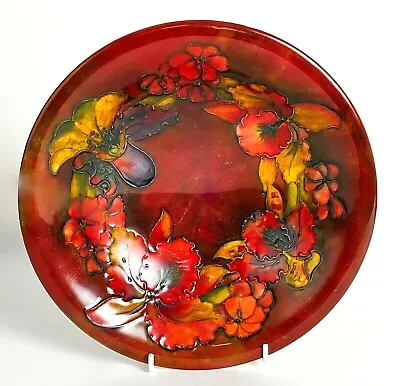 Buy Stunning Moorcroft Flambe Orchid Bowl! Made In England! • 425£