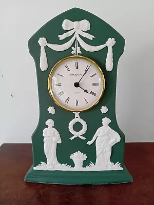 Buy Wedgwood Jasperware Clock, 21cm Tall, Antique, Good Working Condition. • 64.95£