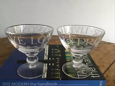 Buy Emma Bridgewater 2 X Cocktail  / Champagne Glass - Live Long & Prosper • 30£