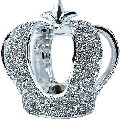 Buy Silver Crushed Diamond Sparkling Shelf Sitter Love Ornament Glitter Bling Gift • 19.99£