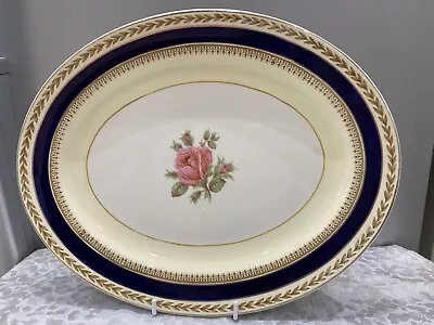 Buy Vintage Crown Ducal Large Oval Meat Serving Plate Charger 32 Cm X 25.5 Cm • 5.99£