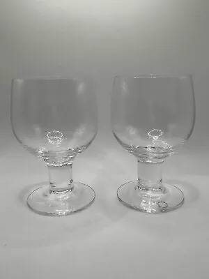 Buy DARTINGTON CRYSTAL Beer Glasses, Vintage  Thick Stemmed Wine/beer Glass Set Of 2 • 15£