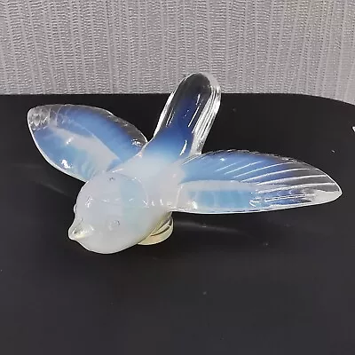Buy French Opalescent Art Deco  Glass Bird Figurine • 19.95£