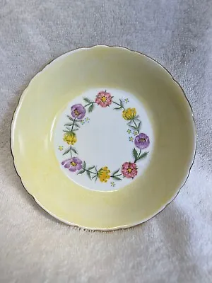 Buy Aynsley Bone China England Floral Yellow Hand Painted 5” Bowl ✅ 1018 • 19.99£